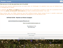 Tablet Screenshot of lespepinieresdelacoudrelle.com